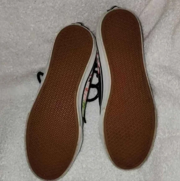 Tropical Hibiscus Vans Hightops Mens size 4.5 womens size 6 - Picture 4 of 4